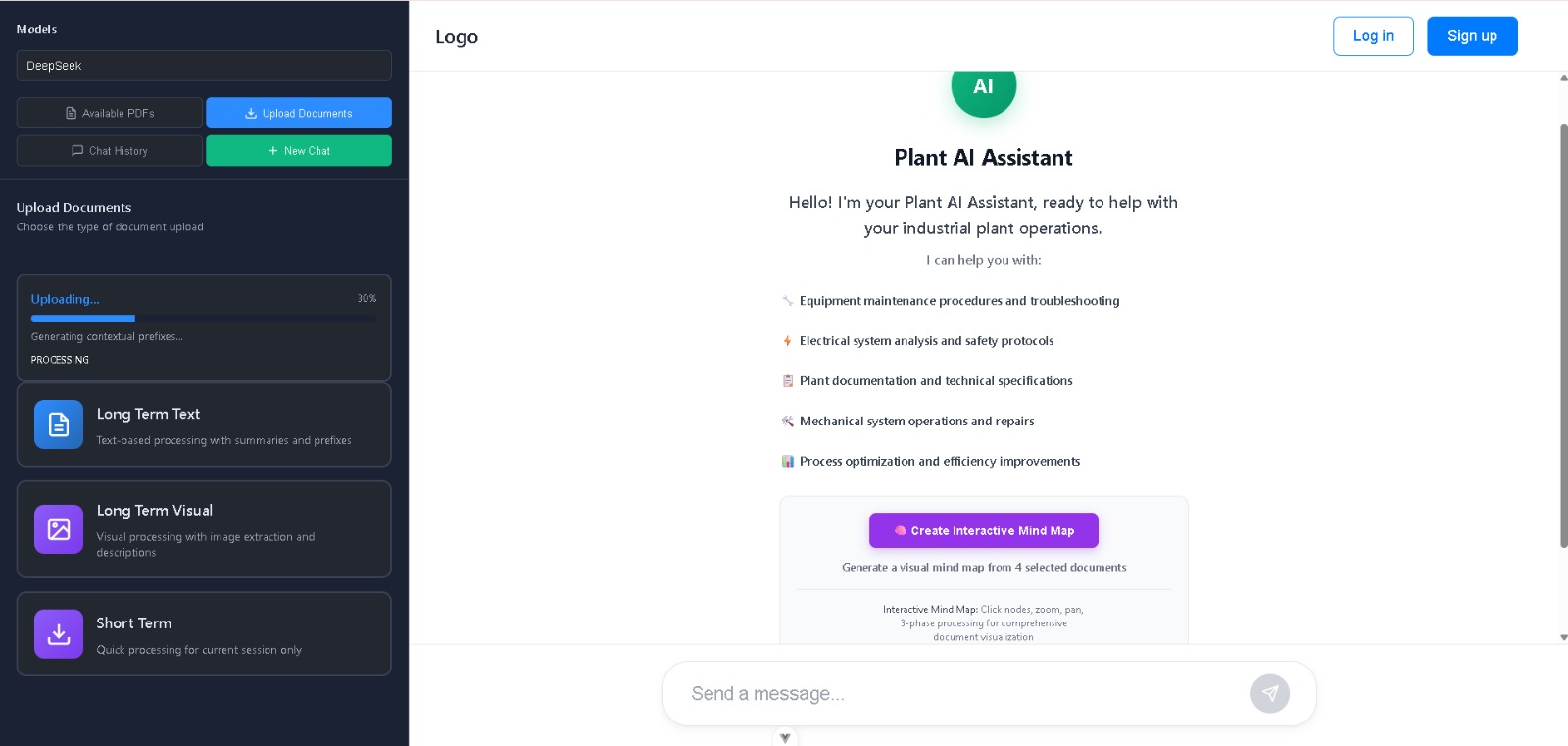Industrial Chatbot Interface