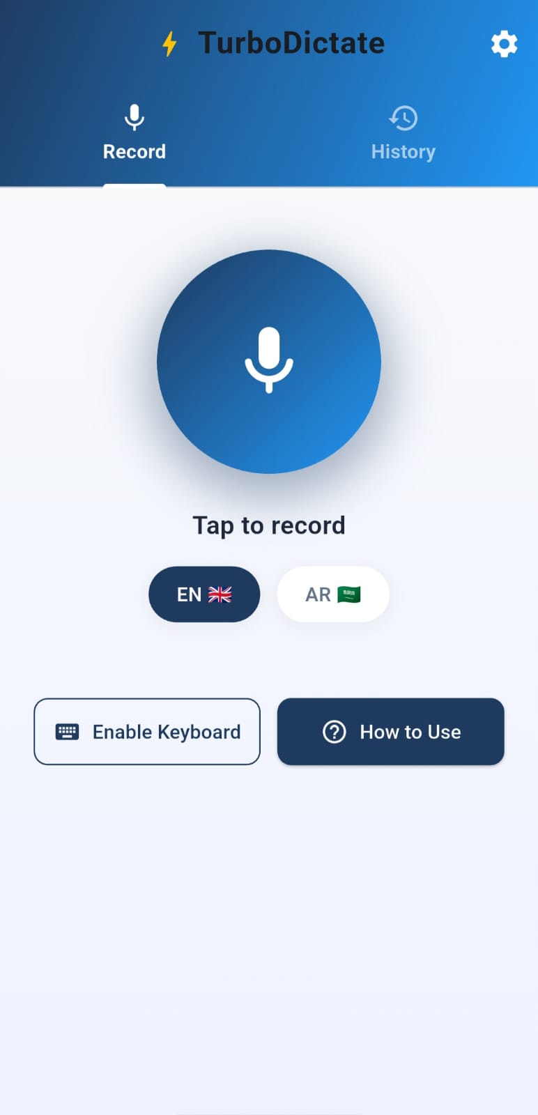 TurboDictate Mobile App